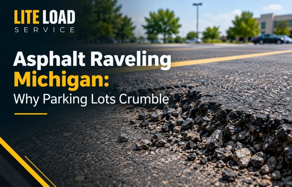 Asphalt Raveling in Michigan: Causes of Parking Lot Deterioration
